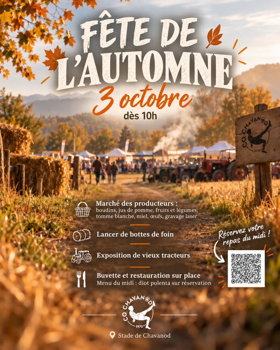 Fête de l’automne - Réservez votre repas
