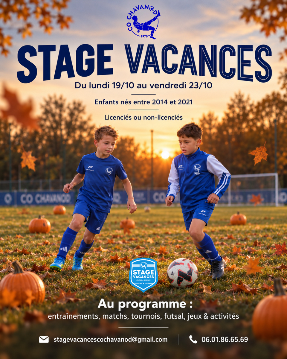 Stage de foot -Toussaint 2026