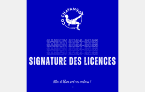 2024-2025 : Signature des licences !