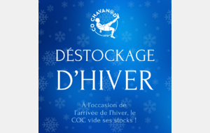 Déstockage d'hiver !