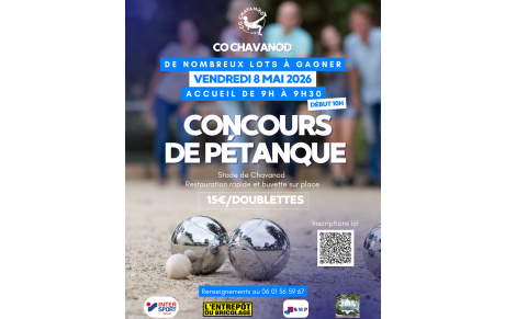 Tournoi de pétanque 2026